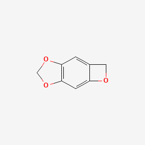 molecular formula C8H6O3 B593408 2H,6H-Oxeto[2,3-f][1,3]benzodioxole CAS No. 130576-77-1
