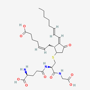 molecular formula C30H45N3O9S B593415 15-deoxy-Delta12,14-Prostaglandin J2 Glutathione CAS No. 537695-15-1