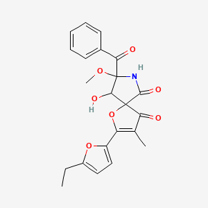 8-benzoyl-2-(5-ethylfuran-2-yl)-9-hydroxy-8-methoxy-3-methyl-1-oxa-7-azaspiro[4.4]non-2-ene-4,6-dione