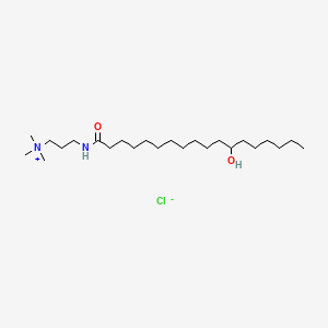 molecular formula C24H51ClN2O2 B593441 Hydroxystearamidopropyl trimonium chloride CAS No. 127312-01-0