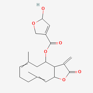 molecular formula C20H24O6 B593442 20-脱氢欧帕托比克林半缩醛 CAS No. 94234-24-9