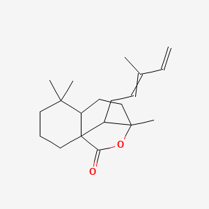 molecular formula C20H30O2 B593462 12E,14-Labdadien-20,8EC-olide CAS No. 1639257-37-6