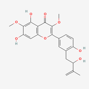 molecular formula C22H22O8 B593472 Dodovisone D CAS No. 1616683-53-4