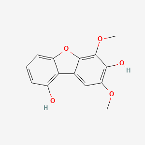 molecular formula C14H12O5 B593529 9-羟基异黄素呋喃 CAS No. 167278-41-3