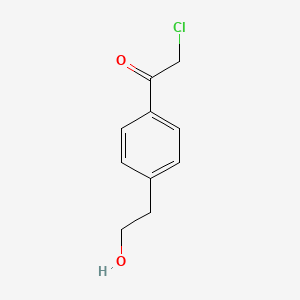 molecular formula C10H11ClO2 B593534 2-Chloro-1-[4-(2-hydroxyethyl)phenyl]ethanone CAS No. 134681-01-9