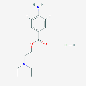 molecular formula C13H20N2O2 B593558 Procaine hydrochloride, [3,5-3H] CAS No. 129083-48-3