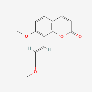 molecular formula C16H18O4 B593589 3'-O-Methylmurraol CAS No. 1891097-17-8