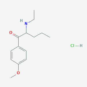 molecular formula C14H22ClNO2 B593595 4'-methoxy-alpha-Ethylaminovalerophenone (hydrochloride) CAS No. 17837-89-7