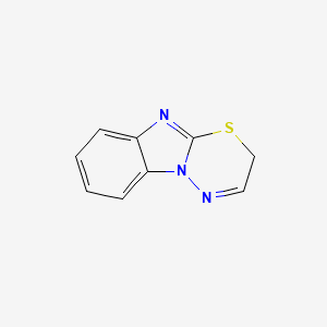 molecular formula C9H7N3S B593605 2h-[1,3,4]Thiadiazino[3,2-a]benzimidazole CAS No. 134082-73-8