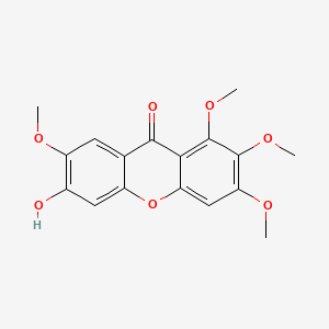 B593617 6-Hydroxy-1,2,3,7-tetramethoxy-9H-xanthen-9-one CAS No. 64756-87-2