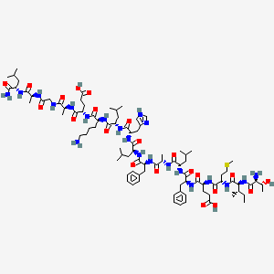 molecular formula C90H143N21O22S B593618 Galanin Message Associated Peptide (25-41) amide CAS No. 132567-21-6