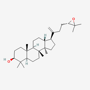 molecular formula C30H50O2 B593628 (3S,5R,8R,9R,10R,13R,14R,17S)-17-[4-[(2S)-3,3-dimethyloxiran-2-yl]but-1-en-2-yl]-4,4,8,10,14-pentamethyl-2,3,5,6,7,9,11,12,13,15,16,17-dodecahydro-1H-cyclopenta[a]phenanthren-3-ol CAS No. 1838-52-4