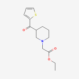 molecular formula C14H19NO3S B5936289 ethyl [3-(2-thienylcarbonyl)piperidin-1-yl]acetate 