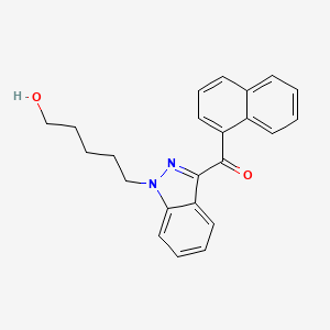 molecular formula C23H22N2O2 B593655 THJ2201 N-(5-hydroxypentyl) metabolite (CRM) CAS No. 1850409-16-3