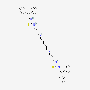 molecular formula C41H54N6S2 B593657 1-(2,2-Diphenylethyl)-3-[3-[5-[3-(2,2-diphenylethylcarbamothioylamino)propylamino]pentylamino]propyl]thiourea CAS No. 1666171-29-4
