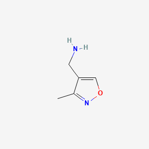 molecular formula C5H8N2O B593660 (3-Methylisoxazol-4-YL)methanamine CAS No. 139458-30-3
