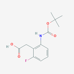 (2-Tert-butoxycarbonylamino-6-fluoro-phenyl)-acetic acid