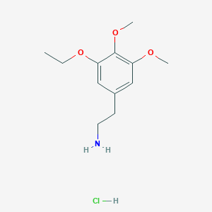 molecular formula C12H20ClNO3 B593677 Metaescaline (hydrochloride) CAS No. 90132-32-4