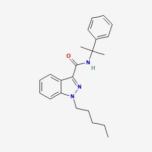 molecular formula C22H27N3O B593681 Cumyl-PINACA CAS No. 1400742-15-5