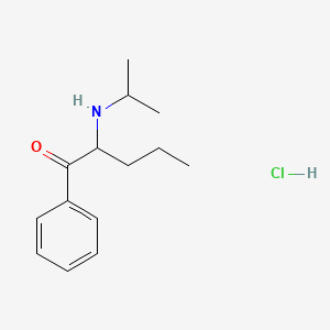 molecular formula C14H22ClNO B593683 N-Isopropylpentedrone hydrochloride CAS No. 18268-14-9