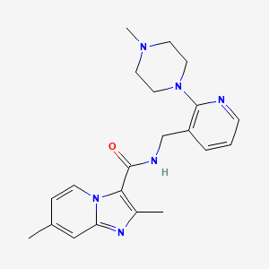 2,7-dimethyl-N-{[2-(4-methylpiperazin-1-yl)pyridin-3-yl]methyl}imidazo[1,2-a]pyridine-3-carboxamide