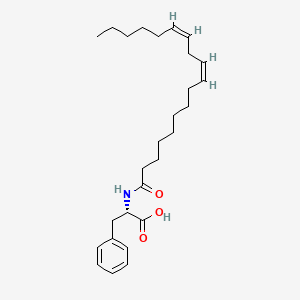 molecular formula C27H41NO3 B593687 (2S)-2-[[(9Z,12Z)-十八碳-9,12-二烯酰基]氨基]-3-苯基丙酸 CAS No. 2441-64-7