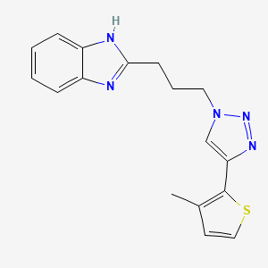 2-{3-[4-(3-methyl-2-thienyl)-1H-1,2,3-triazol-1-yl]propyl}-1H-benzimidazole