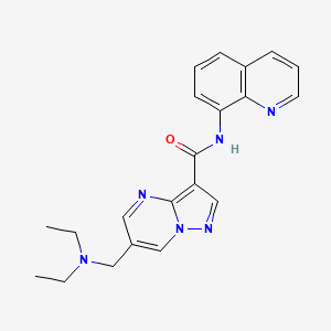 6-[(diethylamino)methyl]-N-quinolin-8-ylpyrazolo[1,5-a]pyrimidine-3-carboxamide