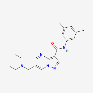 6-[(diethylamino)methyl]-N-(3,5-dimethylphenyl)pyrazolo[1,5-a]pyrimidine-3-carboxamide