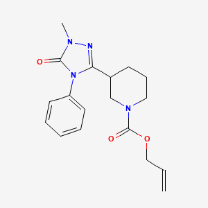 molecular formula C18H22N4O3 B5936906 allyl 3-(1-methyl-5-oxo-4-phenyl-4,5-dihydro-1H-1,2,4-triazol-3-yl)piperidine-1-carboxylate 