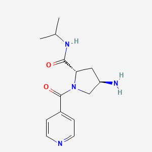 (2S,4R)-4-amino-1-isonicotinoyl-N-isopropylpyrrolidine-2-carboxamide