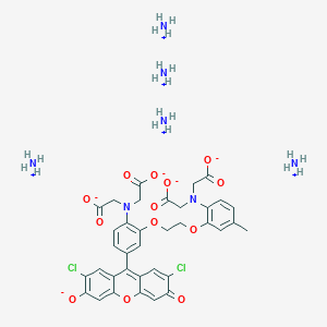 molecular formula C36H45Cl2N7O13 B593705 五铵 2,2'-{[2-(2-{2-[双(羧甲基氨基)-5-(2,7-二氯-6-氧化-3-氧代-3H-吨-9-基)苯氧基}乙氧基)-4-甲基苯基]偶氮基}二乙酸盐 CAS No. 339221-91-9