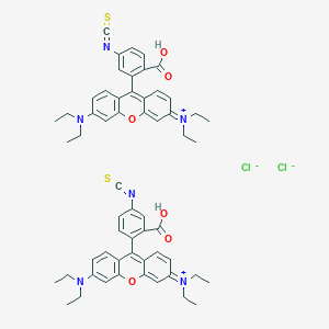 molecular formula C58H60Cl2N6O6S2 B593725 Rhodamine B isothiocyanate (mixed isomers) CAS No. 944130-99-8