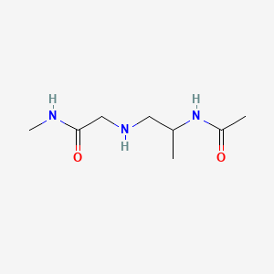molecular formula C8H17N3O2 B593729 N~2~-(2-Acetamidopropyl)-N-methylglycinamide CAS No. 137937-98-5