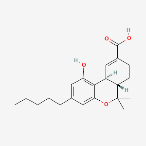 molecular formula C21H28O4 B593732 11-Nor-delta(9)-tetrahydrocannabinol-9-carboxylic acid CAS No. 104874-50-2