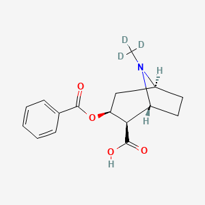 molecular formula C16H19NO4 B593741 苯甲酰爱康宁-d3 CAS No. 115732-68-8