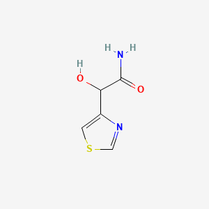 molecular formula C5H6N2O2S B593742 2-Hydroxy-2-(thiazol-4-yl)acetamide CAS No. 137913-00-9