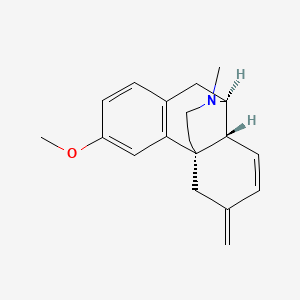 molecular formula C19H23NO B593743 (1S,9S,10R)-4-methoxy-17-methyl-13-methylidene-17-azatetracyclo[7.5.3.01,10.02,7]heptadeca-2(7),3,5,11-tetraene CAS No. 1816-06-4