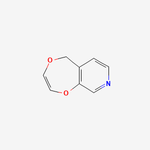 molecular formula C8H7NO2 B593744 5H-[1,4]dioxepino[5,6-c]pyridine CAS No. 128782-31-0