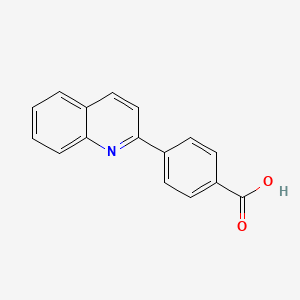 molecular formula C16H11NO2 B593751 4-(喹啉-2-基)苯甲酸 CAS No. 132318-11-7