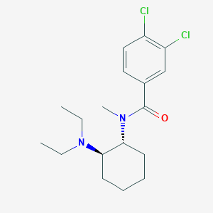 molecular formula C18H26Cl2N2O B593753 3,4-二氯-N-[(1r,2r)-2-(二乙氨基)环己基]-N-甲基苯甲酰胺 CAS No. 67579-76-4