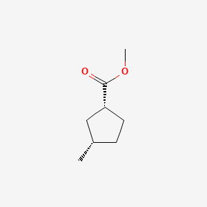 molecular formula C8H14O2 B593781 (1R,3S)-Methyl 3-methylcyclopentanecarboxylate CAS No. 126110-36-9