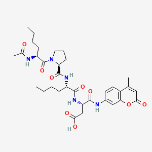 molecular formula C33H45N5O9 B593789 Ac-Nle-Pro-Nle-Asp-AMC CAS No. 355140-49-7