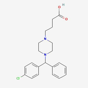 4-[(4-Chlorophenyl)phenylmethyl]-1-piperazinebutanoic acid