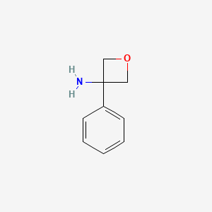 molecular formula C9H11NO B593815 3-Phenyloxetan-3-amine CAS No. 1211567-54-2