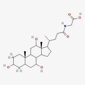 molecular formula C26H43NO6 B593818 甘胆酸（D4） CAS No. 1201918-15-1