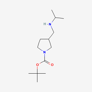 molecular formula C13H26N2O2 B593824 tert-Butyl 3-((isopropylamino)methyl)pyrrolidine-1-carboxylate CAS No. 1303967-33-0