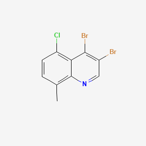 3,4-Dibromo-5-chloro-8-methylquinoline