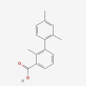 molecular formula C16H16O2 B593827 3-(2,4-Dimethylphenyl)-2-methylbenzoic acid CAS No. 1261971-09-8