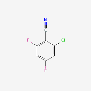 molecular formula C7H2ClF2N B593828 2-氯-4,6-二氟苯甲腈 CAS No. 1242338-90-4
